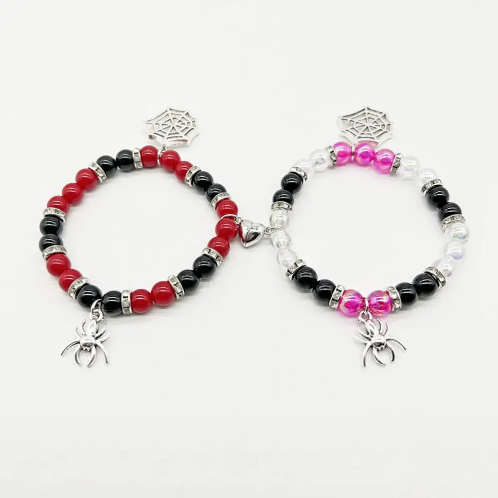2 pieces magnetic heart bracelet y2k - 1pair - bracelets