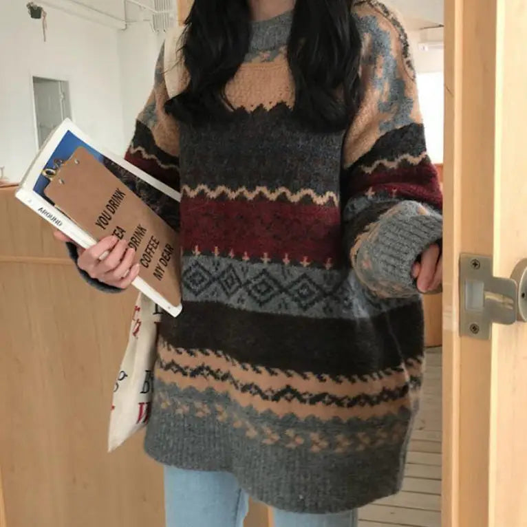 80’s grandma knit sweater - sweaters