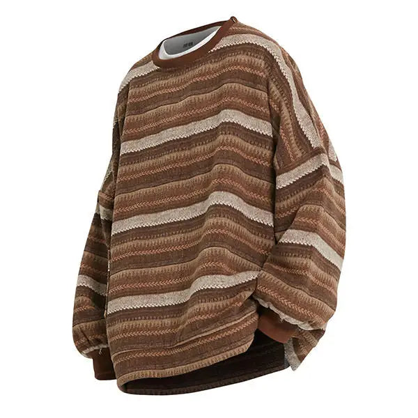 80’s grandma sweater - m / brown - sweaters