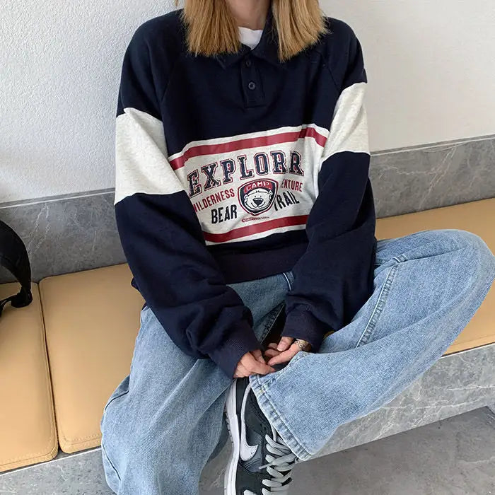 90’s explorer sweatshirt - sweatshirts