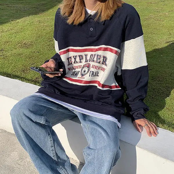 90’s explorer sweatshirt - sweatshirts