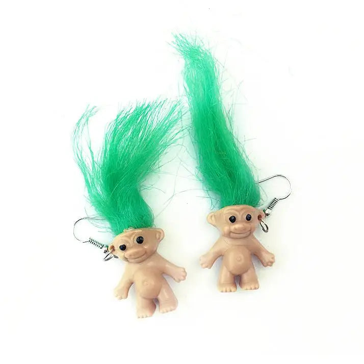 90’s fever troll earrings - earrings