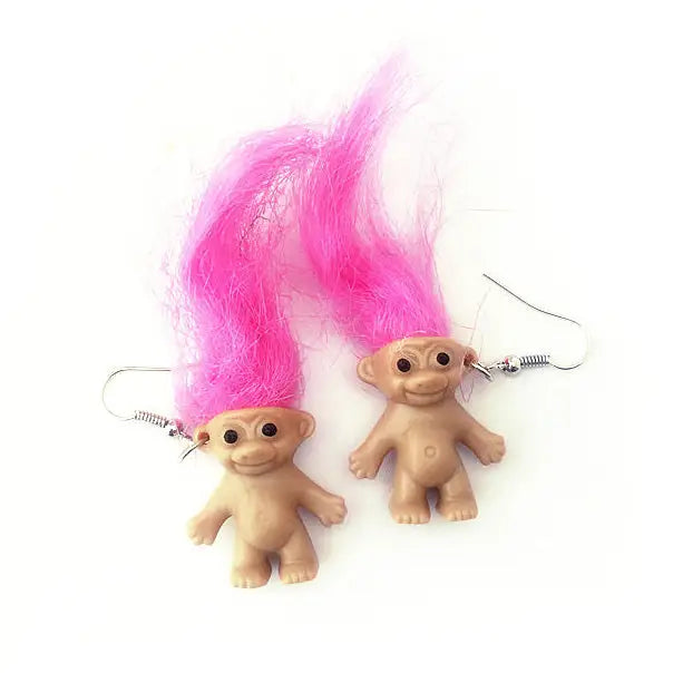 90’s fever troll earrings - earrings