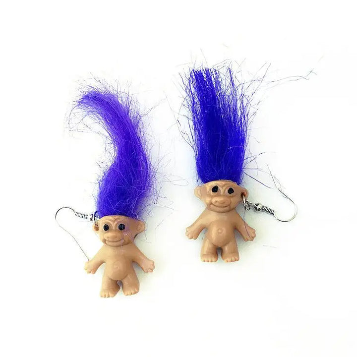 90’s fever troll earrings - earrings