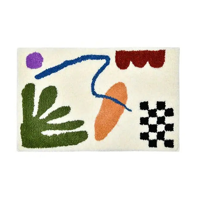 Abstract pattern rug - b / 40x60cm