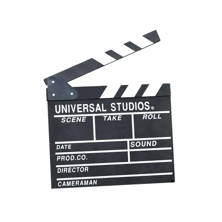 Action movie clapper decor for desk and room aesthetic - black / large