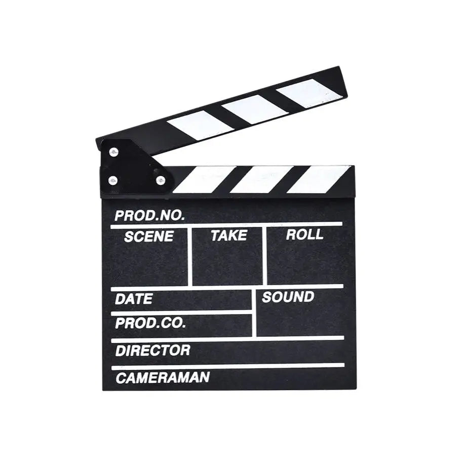 Action movie clapper decor for desk and room aesthetic - black / small