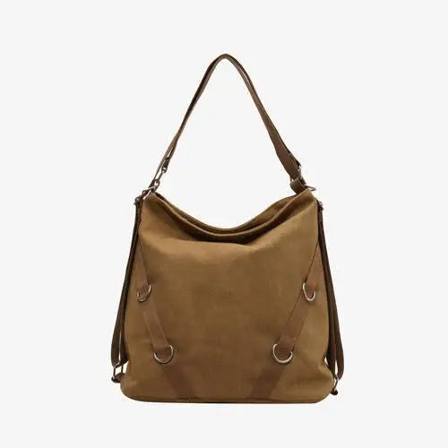 Acubi aesthetic canvas crossbody bag - camel / one size