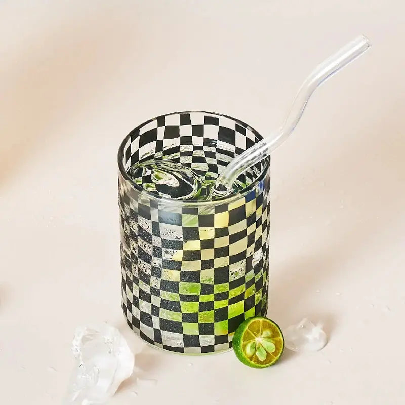 Aesthetic checkered glass - decor