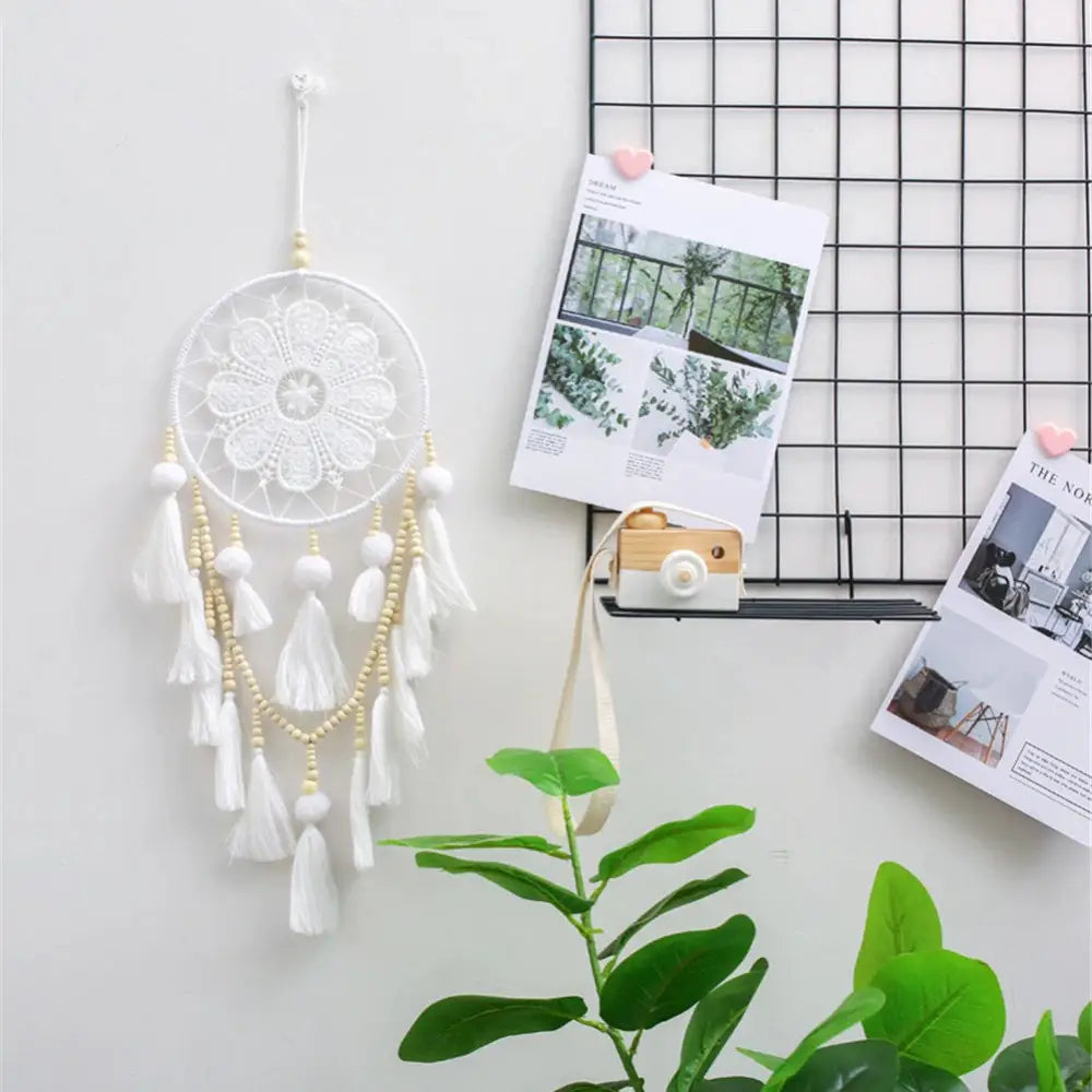 Aesthetic dream catcher for dreamy bedroom ambiance