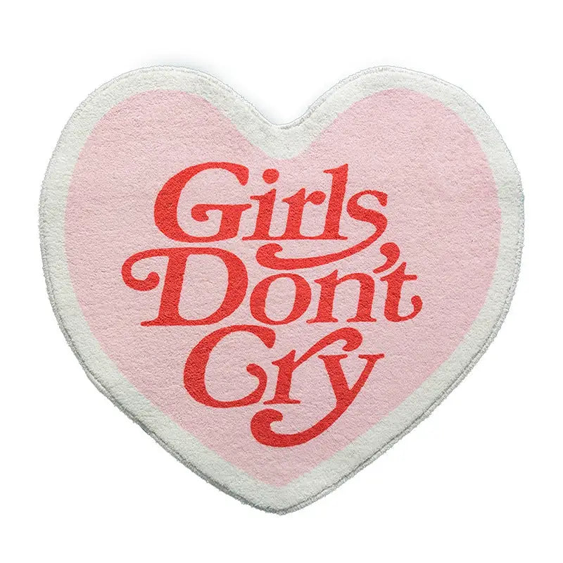 Aesthetic heart rug - girls don`t cry / small - rugs