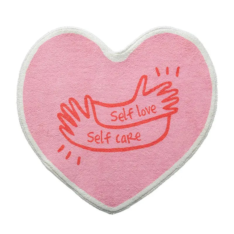 Aesthetic heart rug - self love / small - rugs