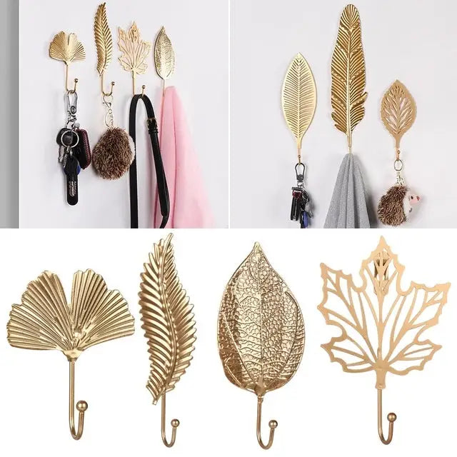 Aesthetic leaf wall hook