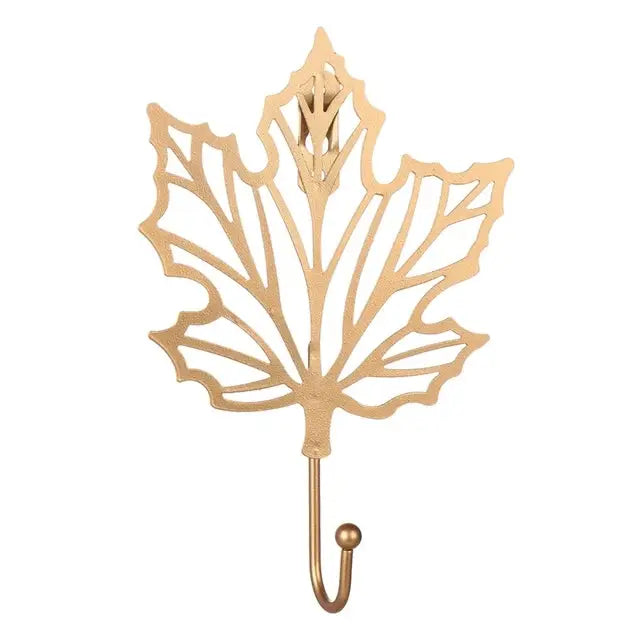 Aesthetic leaf wall hook - gold / f