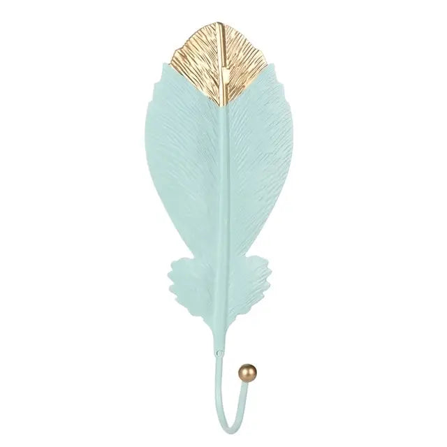 Aesthetic leaf wall hook - green / d