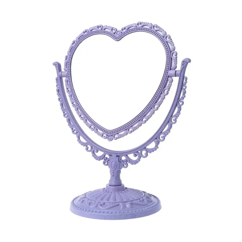 Aesthetic love mirror for a colorful bedroom decor - purple