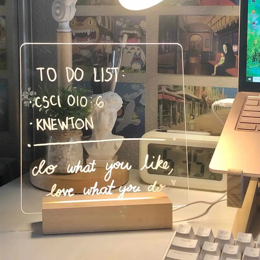 Aesthetic notice board for your desk to organize thoughts and tasks