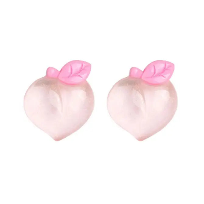 Aesthetic peach earrings - earrings