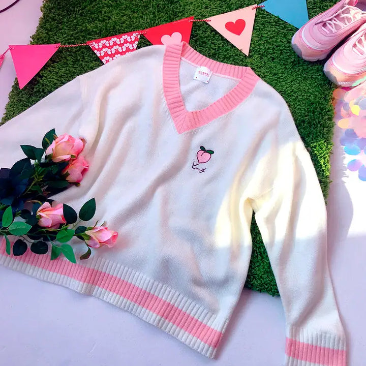 Aesthetic peach jumper - sweatshirts