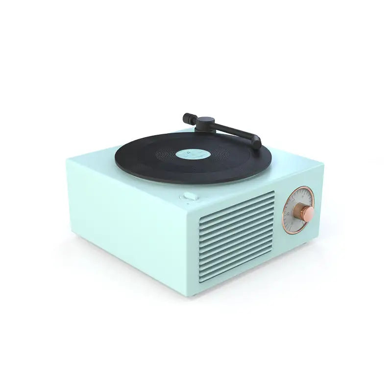 Aesthetic retro vinyl speaker - green - decor