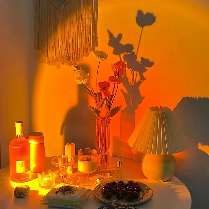 Aesthetic sunset projector for stylish bedroom decor