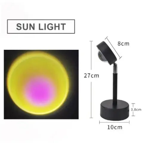 Aesthetic sunset projector for stylish bedroom decor - sun light