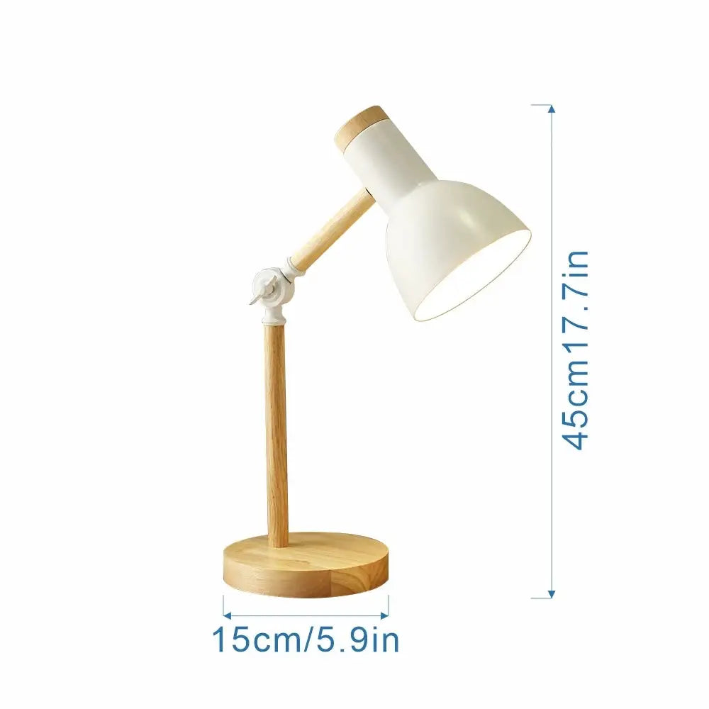 Aesthetic wooden desk lamp with dimmable light for stylish spaces