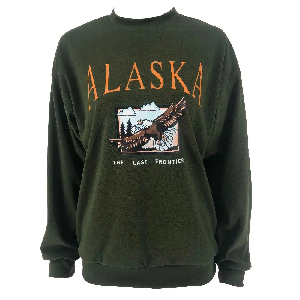 Alaska print sweatshirt - sweatshirts