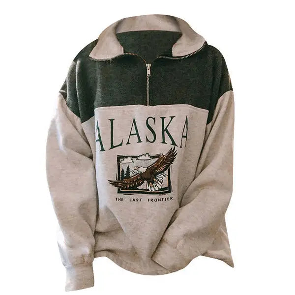 Alaska zip up sweatshirt - sweatshirts