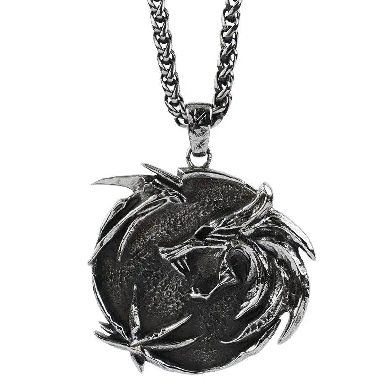 Ancient wolf necklace y2k - necklaces