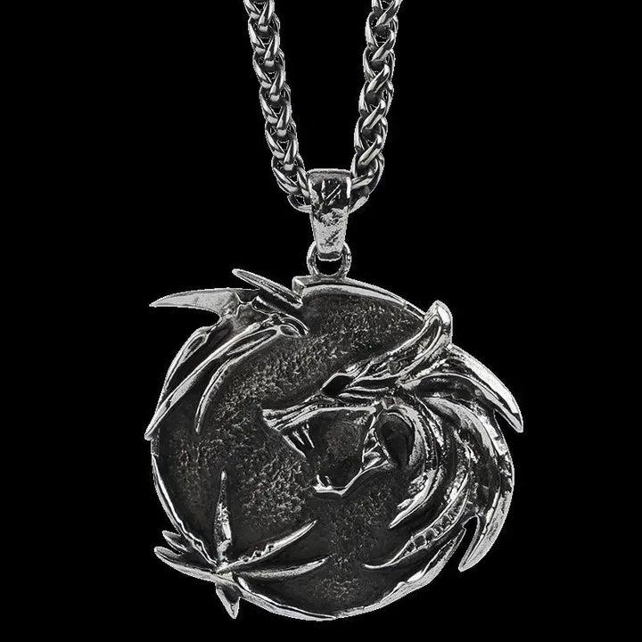 Ancient wolf necklace y2k - single pendant - necklaces