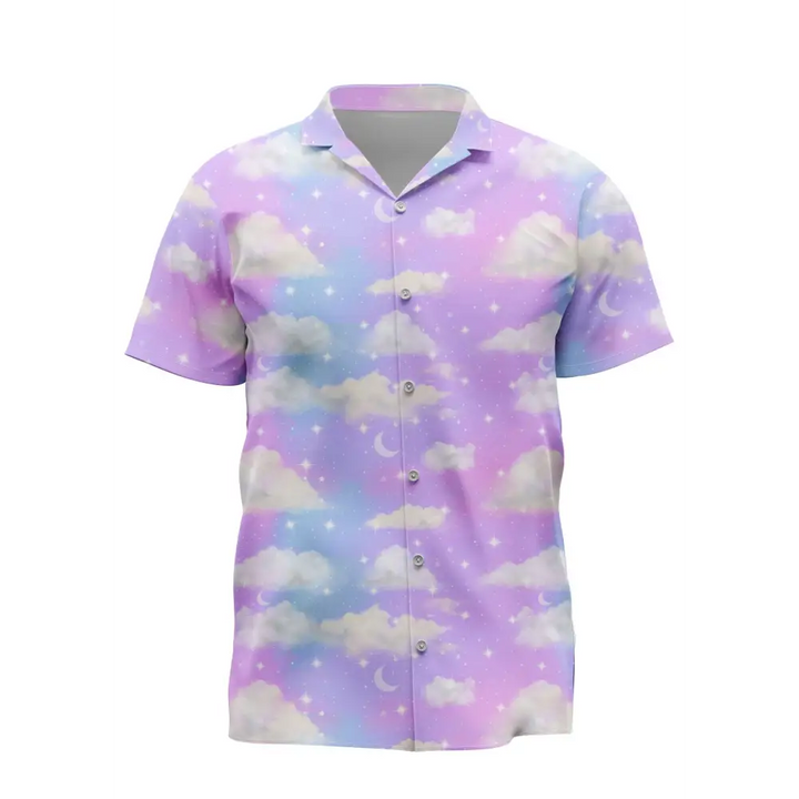 Angelic sky kawaii hawaiian shirt - s