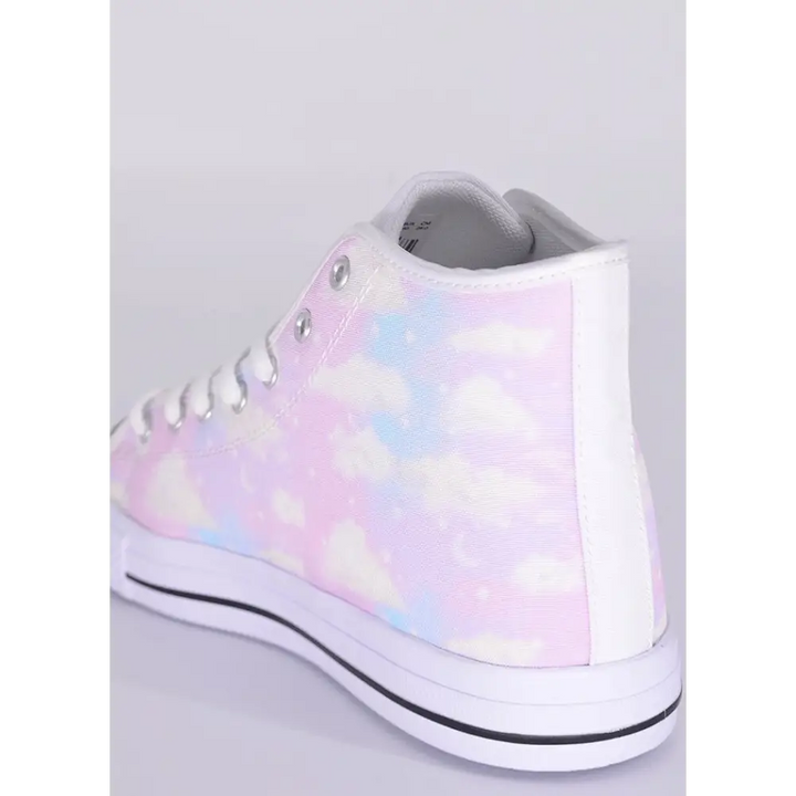 Angelic sky kawaii men sneakers - men’s high top canvas shoes (017)