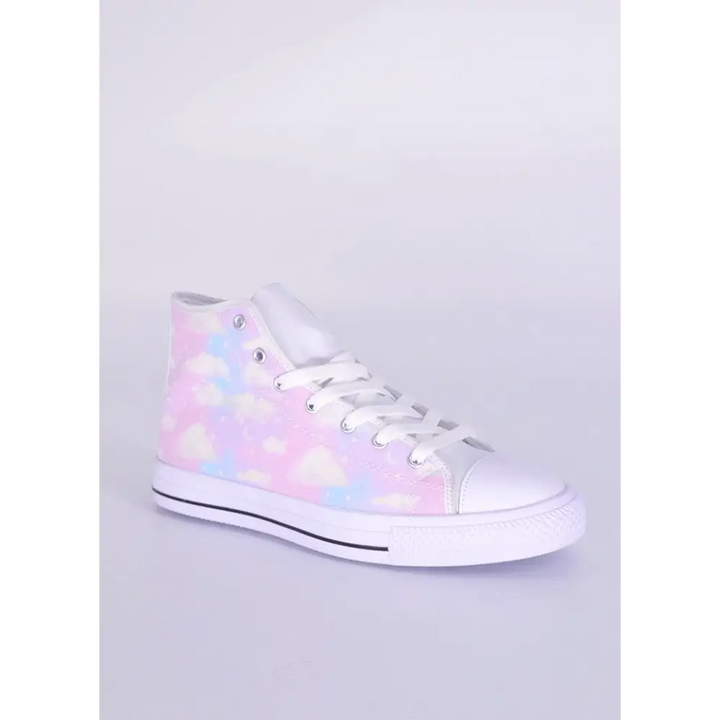 Angelic sky women kawaii sneakers - women’s high top canvas shoes (017)