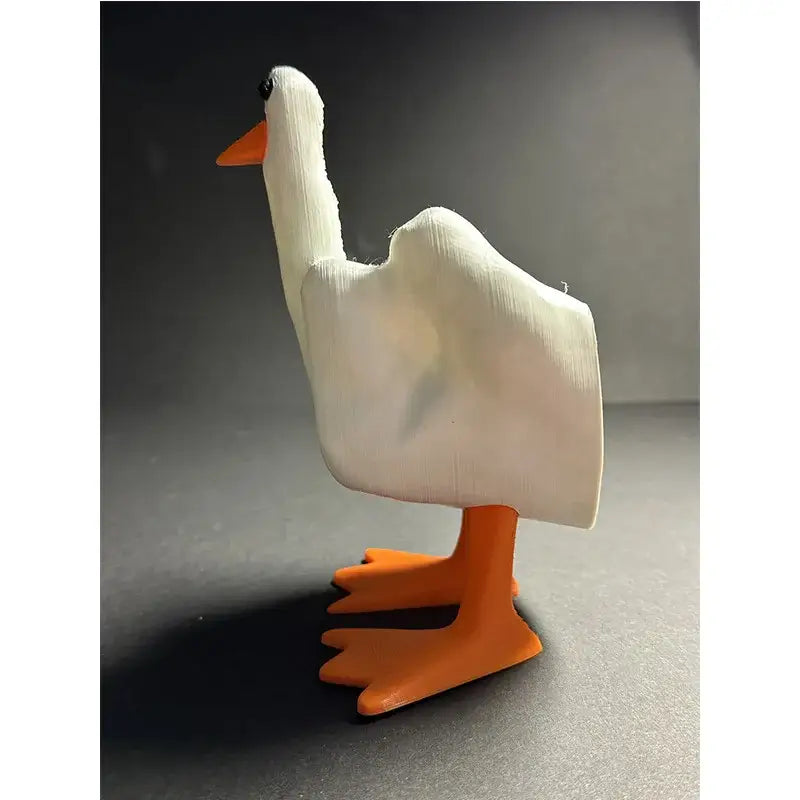 Angry duck statue for unique aesthetic room decor