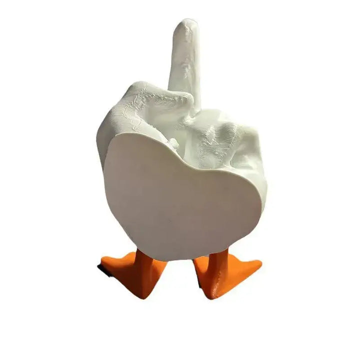 Angry duck statue for unique aesthetic room decor