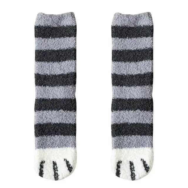 Animal cartoon fleece socks y2k - d / european size 35-43