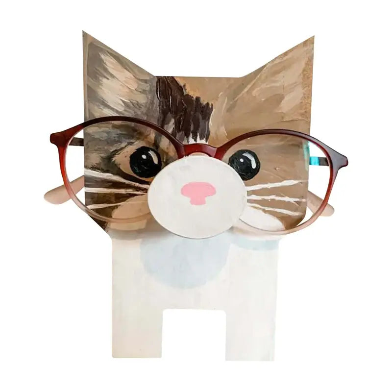 Animal glasses displays for aesthetic room decor - cat