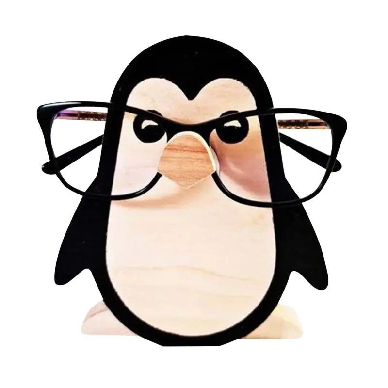 Animal glasses displays for aesthetic room decor - penguin