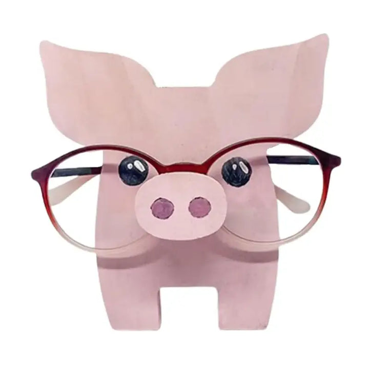 Animal glasses displays for aesthetic room decor - pig