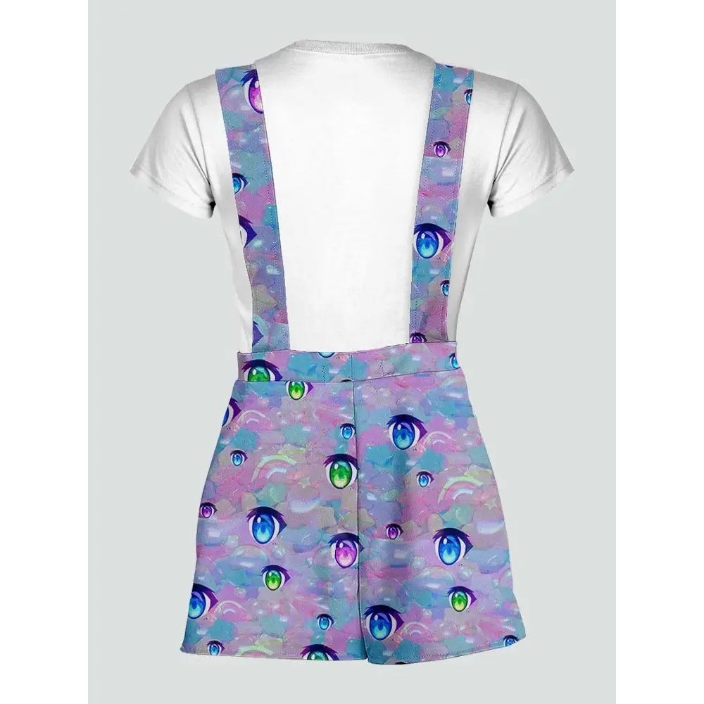 Anime eyes decora kei overalls