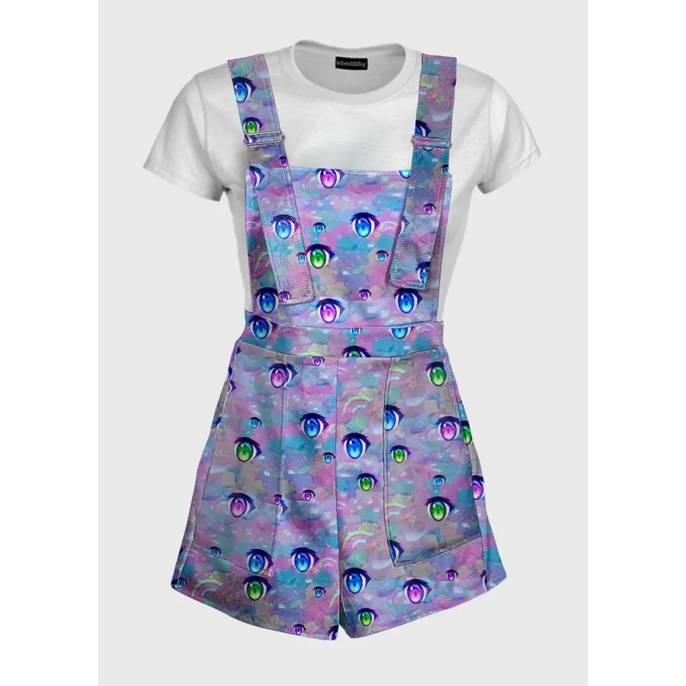 Anime eyes decora kei overalls - xs