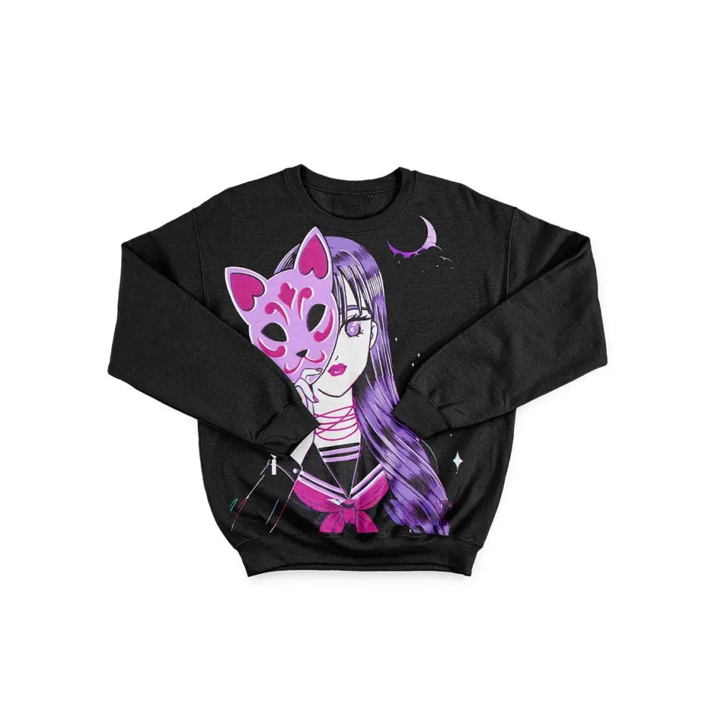 Anime mystic night crewneck sweatshirt - for men (h18)