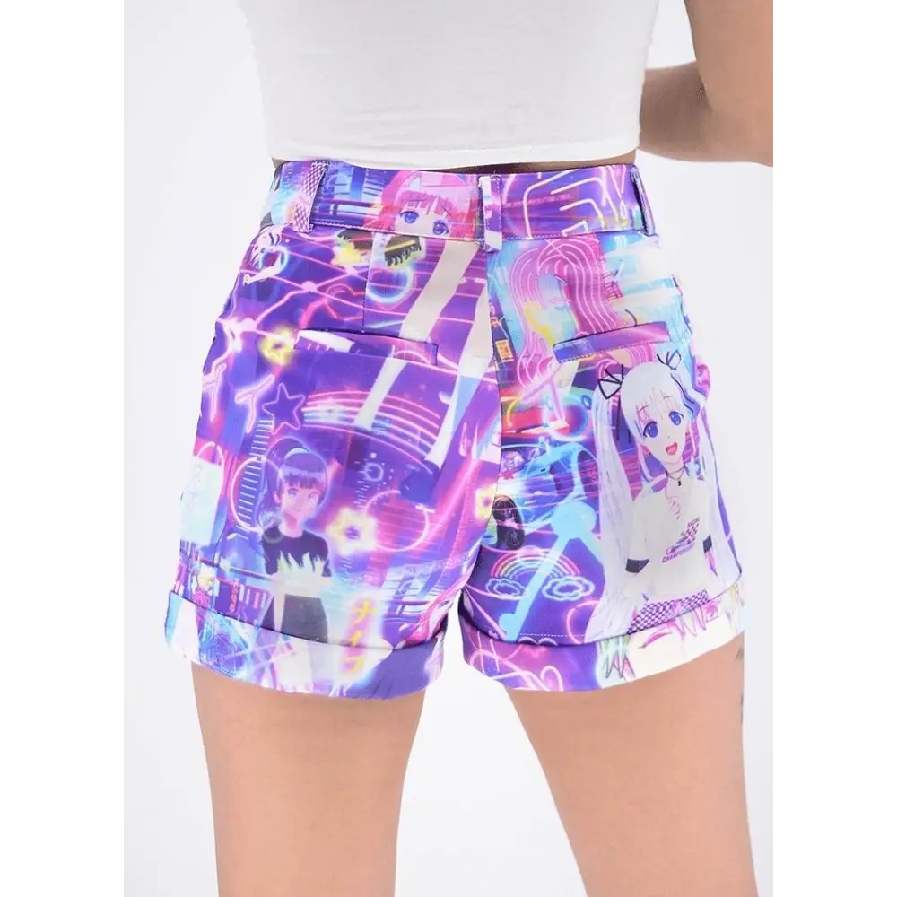 Anime night out shorts - women shorts