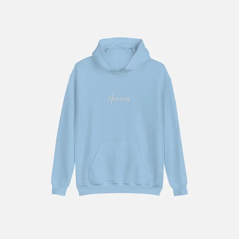 Anxious hoodie y2k - light blue / s - hoodies