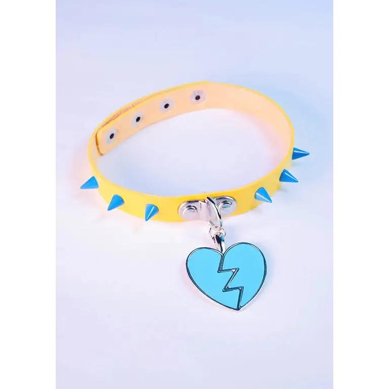 Aoi heart spike choker necklace - jewelry