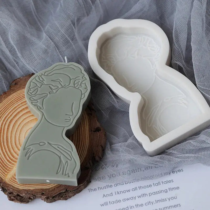 Art hoe silicone mold for unique candle making and aesthetic decor