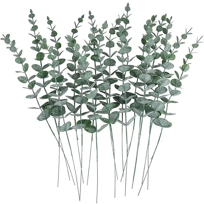 Artificial eucalyptus stems for aesthetic room decor