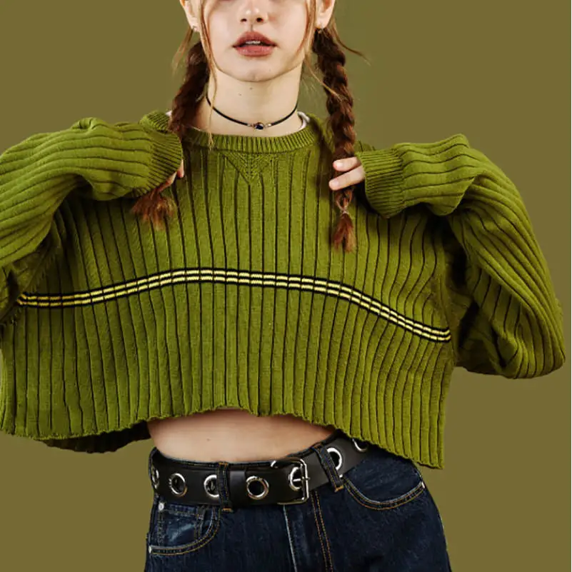 Avocado green jumper - free size