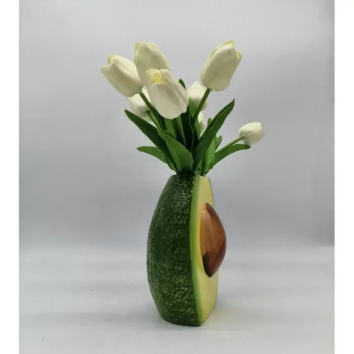 Avocado vase for aesthetic room decor and unique displays